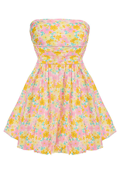 Sevilen Tekstil Floral Patterned Summer Dress