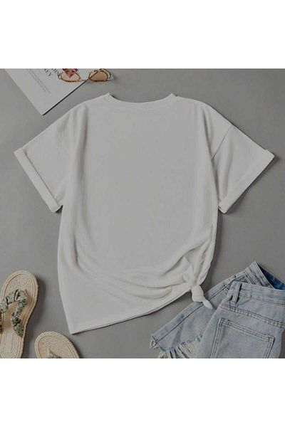 Viyalente Λευκό μπλουζάκι Marinaclup Oversize