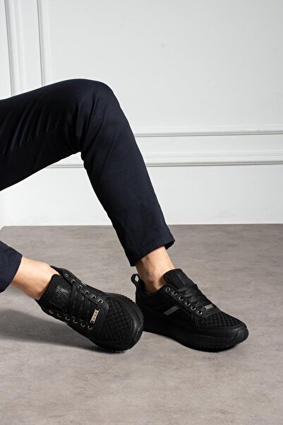 L.A Polo High Sole Black Men's Sneaker