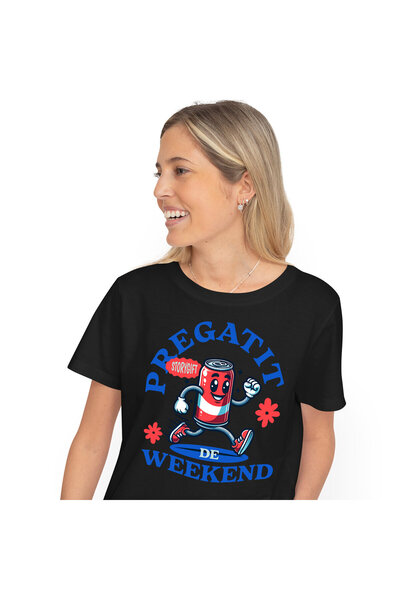 StoryGift Romania Tricou Femei cu Doza De Suc Rosie Vesela Alergand Distracti...