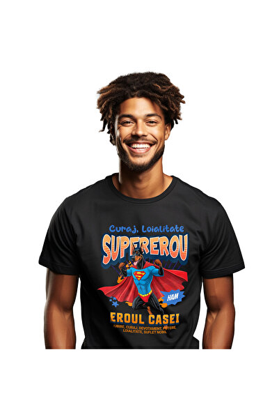 StoryGift Romania Tricou Barbati cu Minge Baseball Supereroi Personaje In Ech...