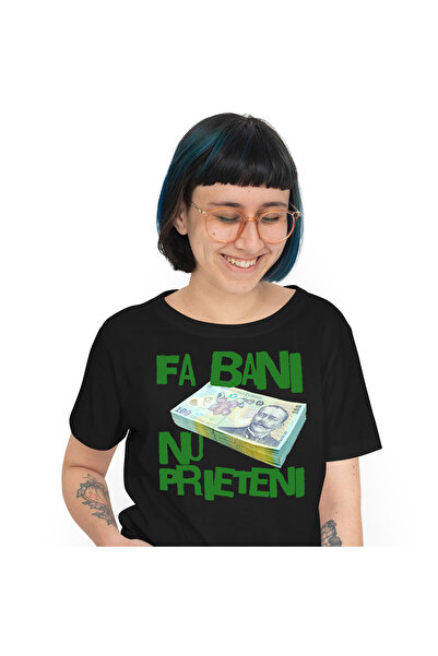 StoryGift Romania Tricou Femei cu Teanc De Bani Bancnote 100 lei, Investitii ...