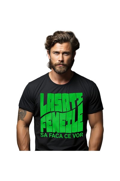 StoryGift Romania Ανδρικό T-shirt με πολύχρωμο μήνυμα στα Ρουμάνικα, Οπτική Ψ...