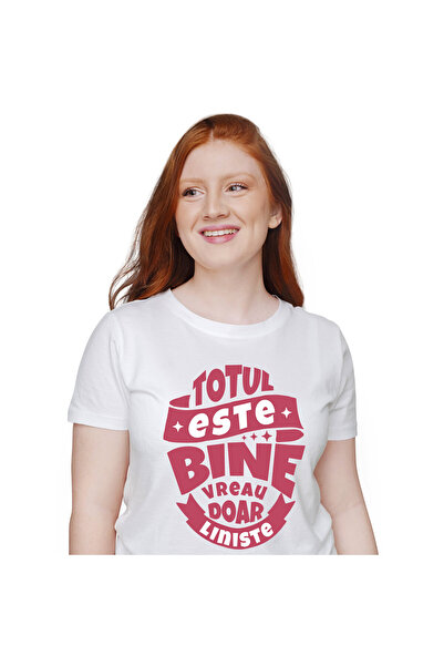 StoryGift Romania Tricou Femei cu Mesaj In Limba Romana Inspirational Totul E...