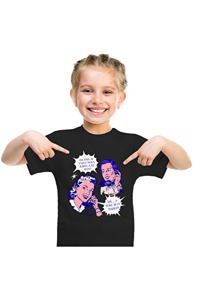 StoryGift Romania Tricou Copii cu Fete Convorbire Telefonica Barfe, drama, Pr...