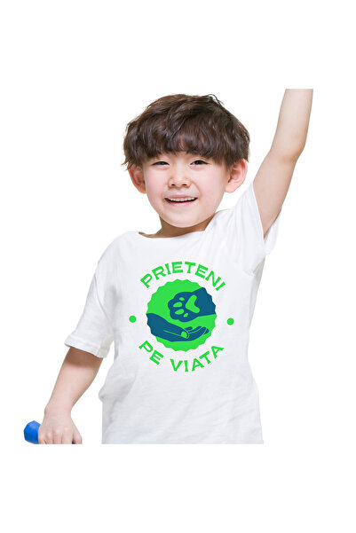 StoryGift Romania Tricou Copii cu Labuta De Animal Si Mana Umana Cei mai Buni...