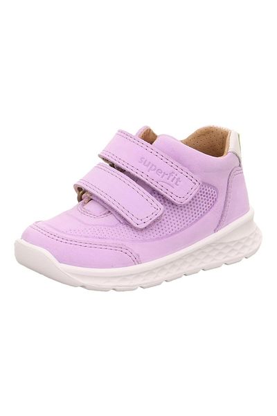Superfit Superft Inside and Outside Genuine Leather Velcro Lightweight Shoes Lilac