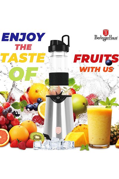 Berlinger Smoothie Maker Blender With Glass Matte Black Collection