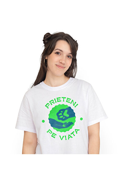 StoryGift Romania Tricou Femei cu Labuta De Animal Si Mana Umana Cei mai Buni...