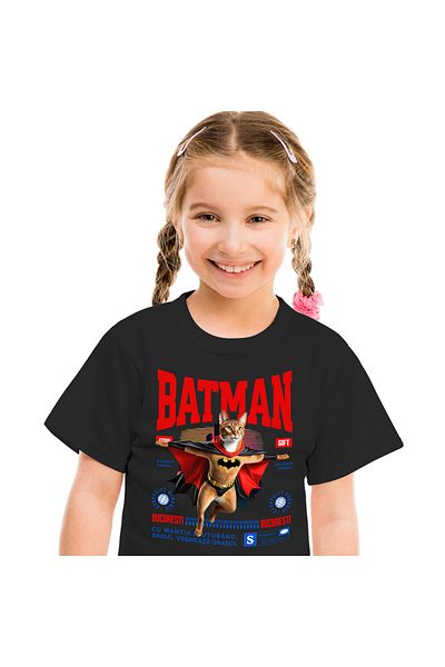 StoryGift Romania Tricou Copii cu Desgn Stil Vestul Salbatic Iubitorii De Supereroi Personaje Calo,Black_6ANI