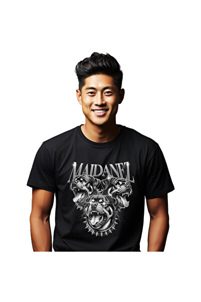 StoryGift Romania Tricou Barbati cu Caini Furiosi Cu Colti Si Ochii Stralucit...