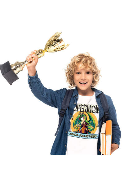 StoryGift Romania Tricou Copii cu Dragon Jocuri Video Cu Luptatoare razboinic...