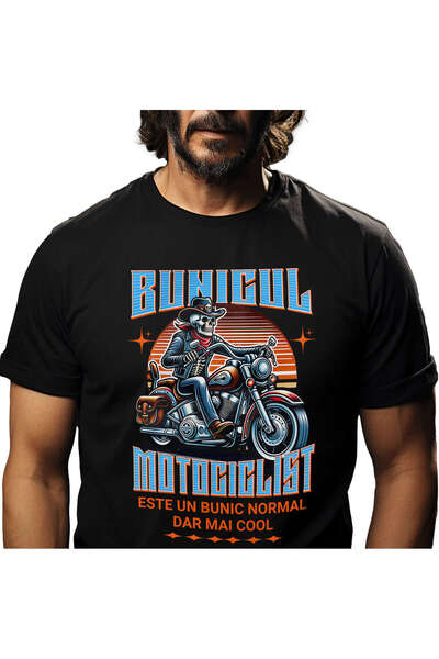 StoryGift Romania Tricou Barbati cu Schelete Uman Cu Palarie Si Bandana Rosie...