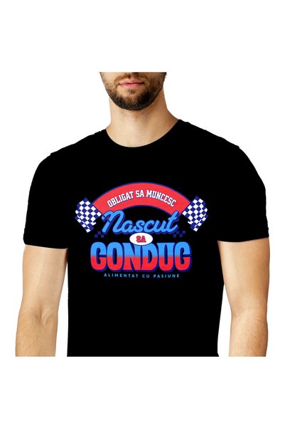 StoryGift Romania Tricou Barbati cu Steag Curse Ilegale Iubitorii De Masini T...