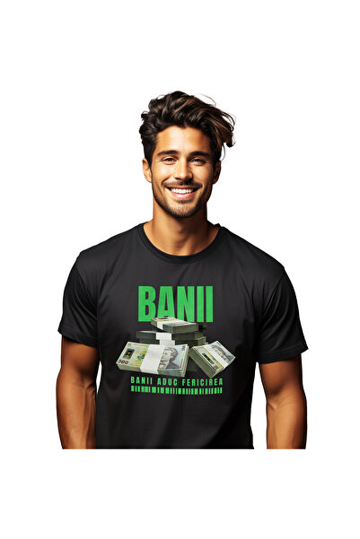 StoryGift Romania Tricou Barbati cu Teancuri Dezordonate Banii, Bancnote 500 ...