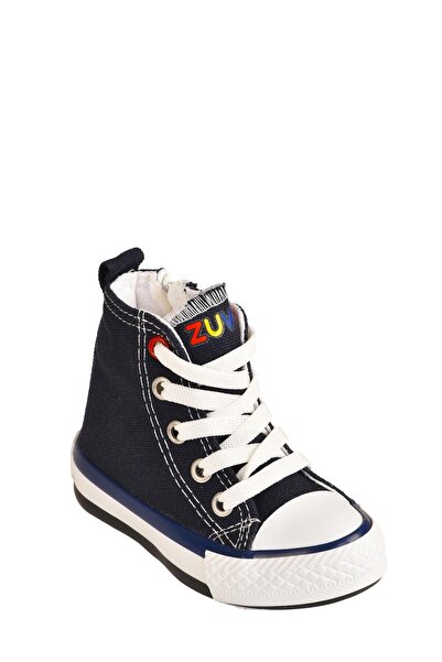 minibonito Pantofi sport unisex pentru copii, cu fermoar, cu talie înaltă