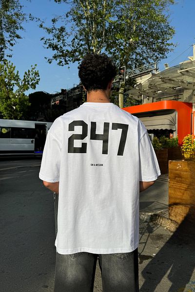 Flaw Wear Focused247 Printed White T-Shirt