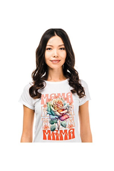 StoryGift Romania Tricou Femei cu Trandafirr Multicolor, femeie Familie Sora ...