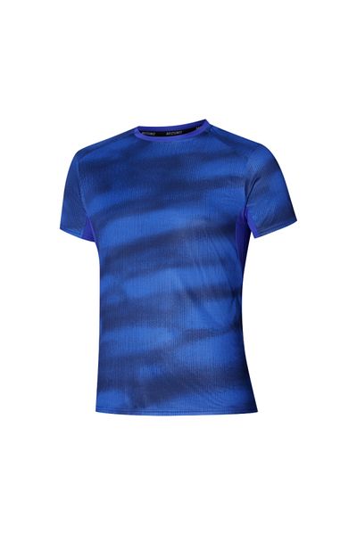MIZUNO Ανδρικό μπλουζάκι Dryaeroflow Graphic μπλε
