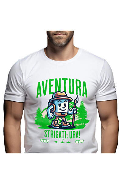 StoryGift Romania Tricou Barbati cu Animatie Desene Calator In Padure Printre...