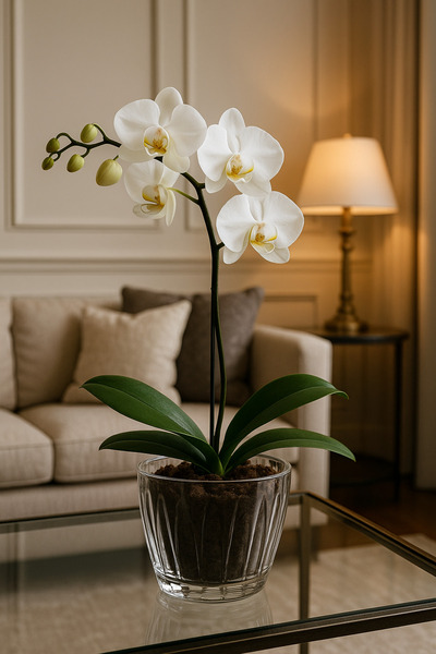 Veliday Orkide Saksısı - Şeffaf Orkide Saksısı - Şeffaf Orkide Saksı - 1,5 Lİ...