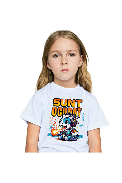 StoryGift Romania Tricou Copii cu Dragon Cu Flacari Casti Audio Copii, Lume d...