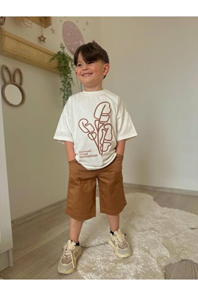 MİNİKO KİDS ДИТЯЧІ ЛЛЯНІ ШОРТИ З КИШЕНЯМИ, КОМПЛЕКТ БАВОВНЯНИХ ШОРТІВ ДЛЯ ХЛО...