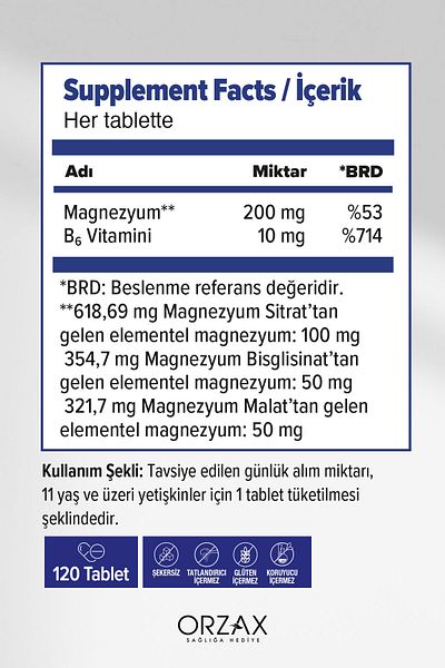 Ocean Extramag Triple Combination P5P - 120 Tablets