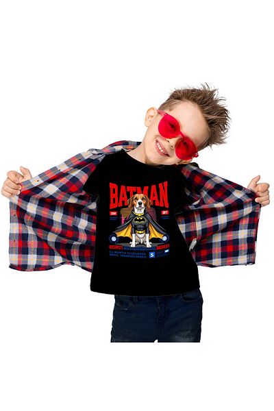 StoryGift Romania Tricou Copii cu Silueta Umana Alergare Supereroi Personaje Antrenament Motivatio,Black_10ANI