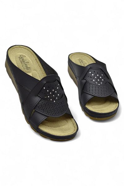 ISPARTALILAR 160149 Cv Full Orthopedic Sole Daily Women's Slippers Anatomical Sole