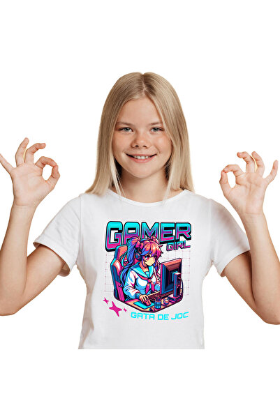 StoryGift Romania Tricou Copii cu Fata Stil Anima La Birou Jocuri Calculator,...