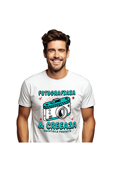 StoryGift Romania Tricou Barbati cu Aparat Foto Vintige Creativitate Hobby Fo...