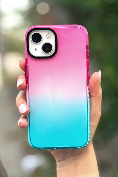 mooodcase حافظة هاتف آيفون 11 بريميوم من السيليكون بألوان قوس قزح Mchzr