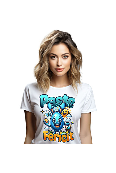 StoryGift Romania Tricou Femei cu Ou Albastru Cu Urechi de Iepure In Cautarea...