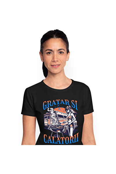 StoryGift Romania Tricou Femei cu Fata Costum De Baie Gratar Cu Rulota, Relax...