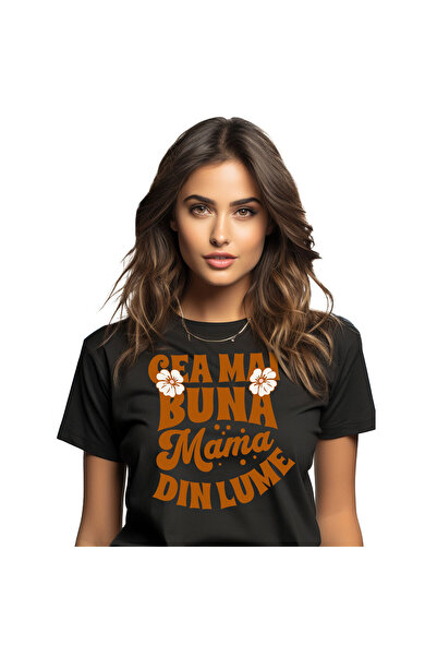 StoryGift Romania Tricou Femei cu Mesaj Ziua Mamei Cea Mai Buna Mama Din Lume...