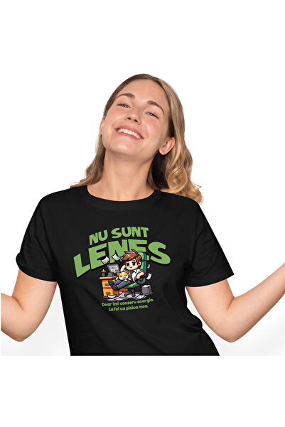 StoryGift Romania Tricou Femei cu Barbat In Costum Elegant Pe Scaun Birou pis...