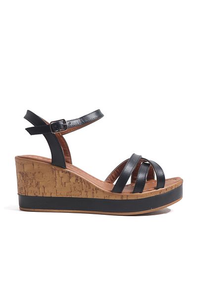 Ayakkabı Vakti Sandale casual pentru femei cu toc cu pană de 7 cm
