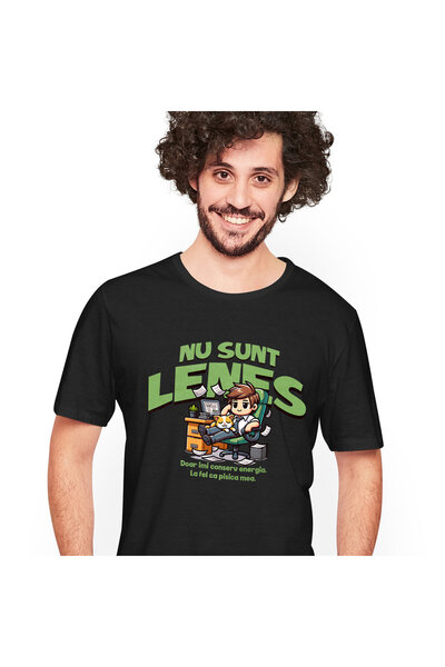 StoryGift Romania Tricou Barbati cu Barbat In Costum Elegant Pe Scaun Birou p...