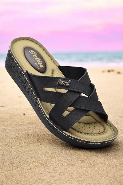 ISPARTALILAR 4551 Orthopedic Sole Daily Women's Slippers Soft Inner Sole