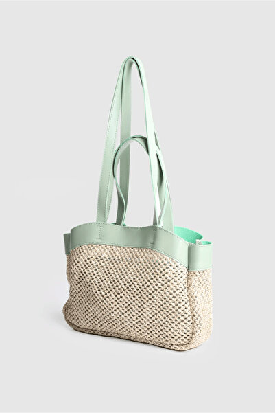 Moda Asmira Geantă de mână și de umăr pentru femei, model cu cățeluș din răch...