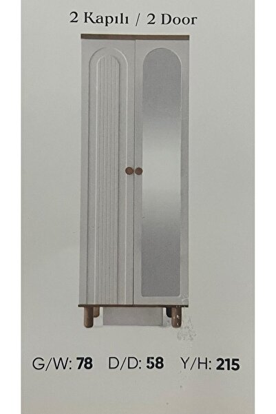 AYDINEV YAKUT MDF 2 KAPILI DOLAP