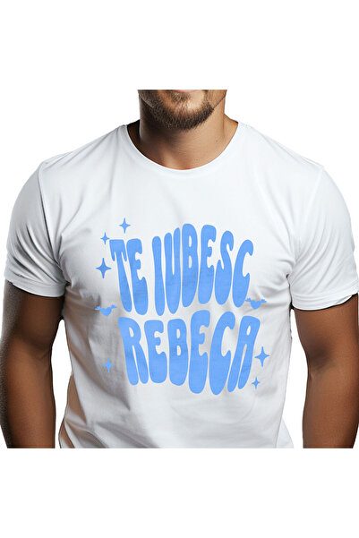StoryGift Romania Tricou Barbati cu Dedicatie romantica, Inimi Zburatoare ste...