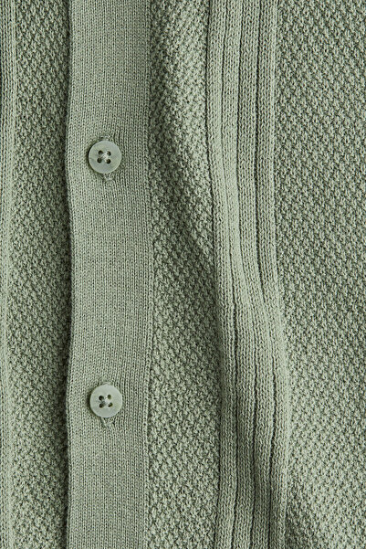 H&M Tekstüre Triko Gömlek