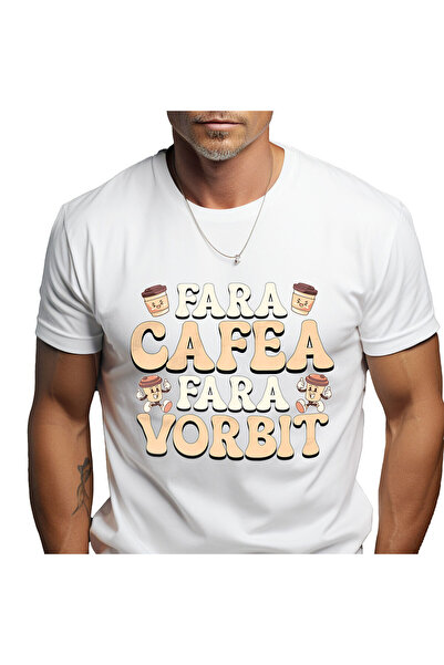 StoryGift Romania Tricou Barbati cu Pahare De cafea Vesele, Energie DE Dimine...