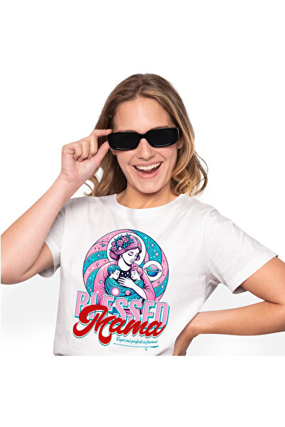 StoryGift Romania Tricou Femei cu Mama Si Copii Frati Familie Elemente Cosmic...