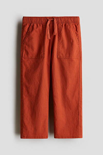 H&M Keten Karışımlı Pantolon