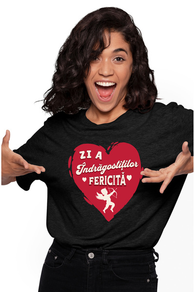 StoryGift Romania Tricou Femei zi a indragostitilor fericita cuplu iubire cup...
