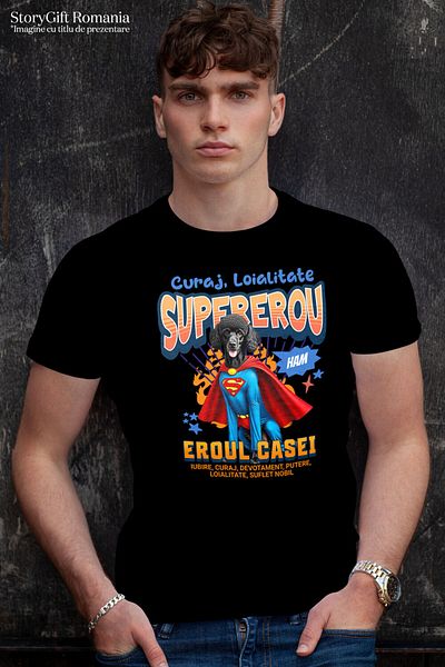 StoryGift Romania Men's T-shirt with Tiger in Martial Arts Costume Karate Combat Motif,Black_XL