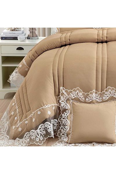 Red Rose Double bedspread, 8-piece event set, quilt size 240 x 260 cm